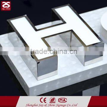 waterproof frontlit channel letter metal alphabet letter led sign logo