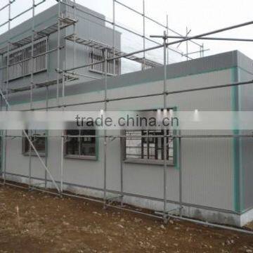 environmental material PU/EPS sandwich panel prefabricated steel frame warehouse