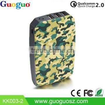 QC2.0 Power Bank 10000mAh with 3 USB Output for Smartphones and Tablets