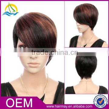 Front lace wig fashionable braided sexy wigs synthetic hair bangs wig