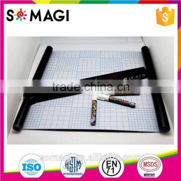 White and Black chalkboard roll new arrivals for office meeting and kids painting three color chalkboard wall contact paper OEM