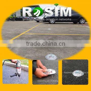 Simple installation parking lot vehicle parking management sensor system