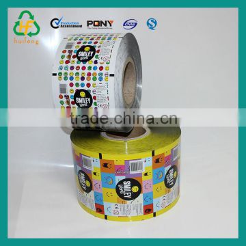 Printed plastic packaging film roll