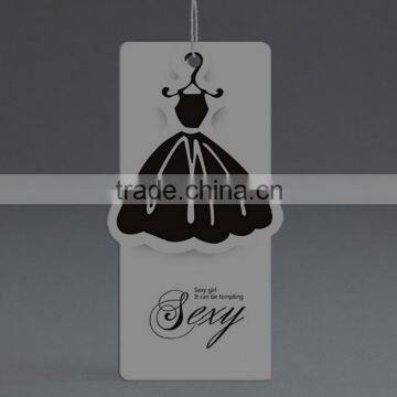 0.7mm thickness fashion garment tag with custom logo