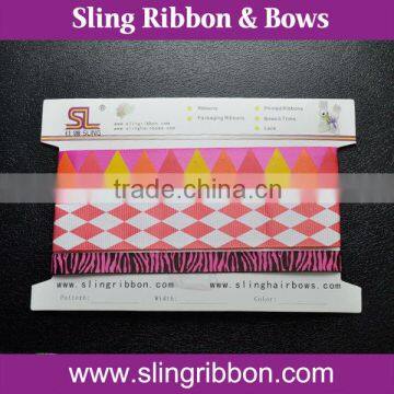 Factory Supplier Polyester Satin Ribbon On Card