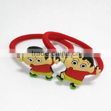 Wholesale Elastic Soft PVC Hair Bands Cartoon Character Hair Rubber Band