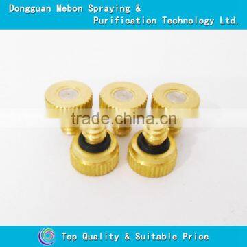 Brass low pressure landscape fog nozzle,greenhouse mist system tips
