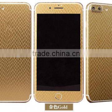 Hot selling for iphone 7 plus sticker, for iphone 7 plus 7+ snake leather sticker skin