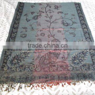 HALF SILK & WOOL STOLE BLEND