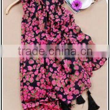 Europe Style 160X150CM Pashmina Flower Chiffon Scarf