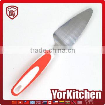 Food Safety Unique design TPR handle Industrial Stainless steel pizza shovel