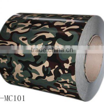 Camouflage pattern prepainted galvanized metal steel roofing sheet