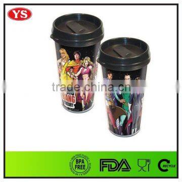 16 Ounce Removable Plastic mg With Glitter Card for Gift photo-5