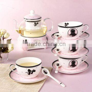 Good Quality Creative Customized Fancy Bone China Ceramics Tea Set photo-3