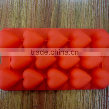 BPA-free Heart Shaped Silicone Ice Cube Tray