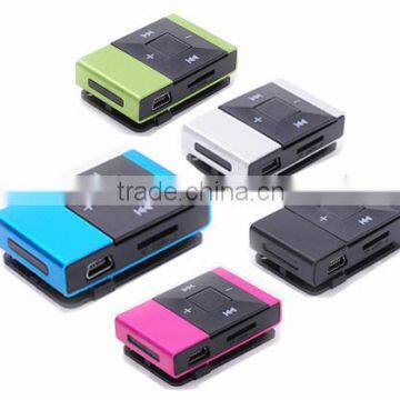 Colored fancy design diamond clips mp3 player