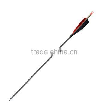 Carbon fiber arrow shafts with turkey feather vanes,carbon arrow for hunting