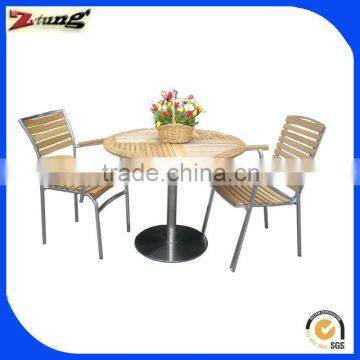 ZT-1048CT Aluminum ash wooden dining set