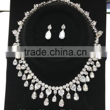 High quality Cubic zirconia wedding Jewelry set