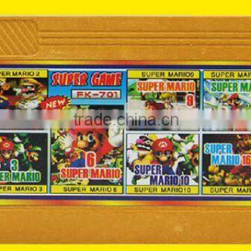 8 bit FC Game Cartridge super mario 2,3,6,9,10,14,16 compilations