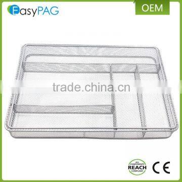 Wholesale Cheap Price Top Quality Metal Wire Mesh 6 Gird Kitchen Cutlery Tray photo-6