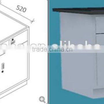 Best Price Under Bench Countertop Single Door Lab Metal Cabinet With Drawer & Tier Partitions for Lab Table photo-2