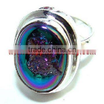 Incredible Design Rainbow Moonstone Jewelry Sterling Silver Handmade Jewellery Wholesaler Rings