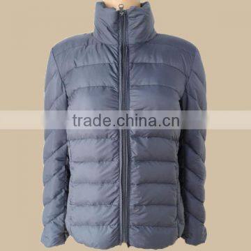 OEM ultra thin foldable down jacket for women