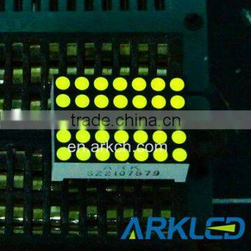 0.7inch small dot matrix led display for scrolling screen with yellow color