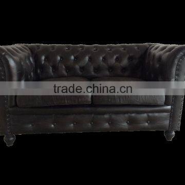 Chesterfield Sofa ,chesterfields 2 seater Black Color Sofa