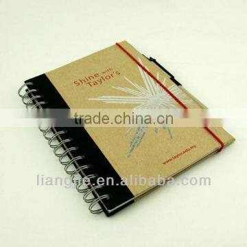 high quality recycled paper eco friendly notebook with pen