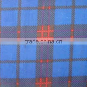 170T polyester check fabric-deepred