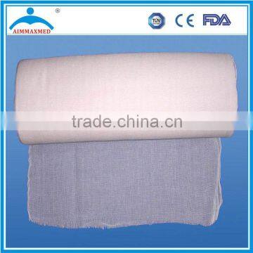 Bleached 100% Cotton gauze roll Medical surgical gauze