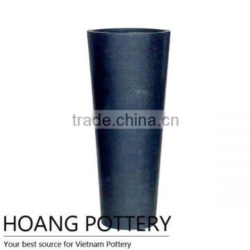 Black Tall Terrazzo Pots Wholesale Vietnam