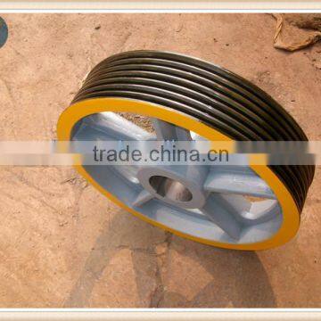 elevator parts traction sheave 614*7*12 for traction machine