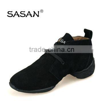 Round Toe Lacing Woman Fashion Split Sole Line Dance Shoes Genuine Leather Upper Dance Sneakers 8872 photo-2
