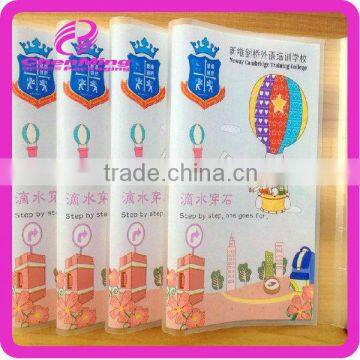 China yiwu printed color plastic opp plastic wholesale book cover