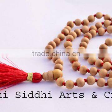 Mysore Pure Sandalwood Japa Prayer Mala Bead/rosary Beads/sandalwood Beads photo-5