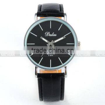 Hot Black Leather Strap Boys Fancy Children Sport Quartz Watch