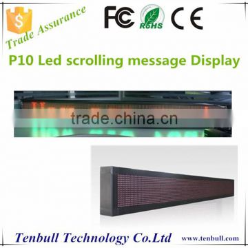 P10 double color led moving message board,led scrolling bar sign,Programme led messag board