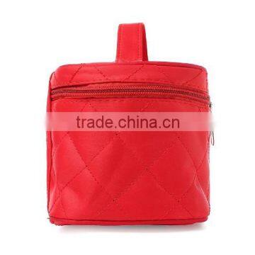 New Good Portable Type Bags Zipper Cosmetic Storage Make up Makeup Bag 4colors Handle Train Case Purse Toiletry Pouch photo-4