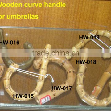 Umbrella accessories wooden handle for umbrella