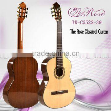 China guitar factory hand-make 39 inch great quality solid classical guitar