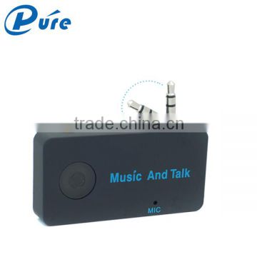 Universal 3.5mm Streaming Car Wireless Bluetooth Handsfree Car Kit AUX Audio Music Receiver Adapter with Mic For Phone MP3