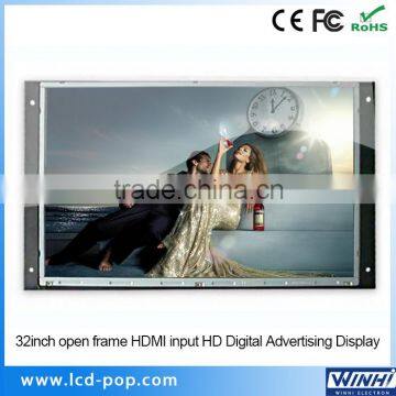 32 inch portable tv with HDMI input hd sex video player tv player cheap LED LCD TV Open Frame LED Display Screen