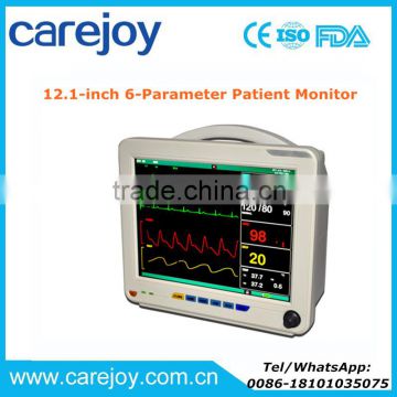 Portable 12 inch Patient Monitor ECG NIBP SPO2 TEMP RESP PR RPM 9000A in ICU CCU Room