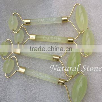 DHL Free Shipping Woman Handheld Face Care Products Natural Jade Massager Roller photo-5