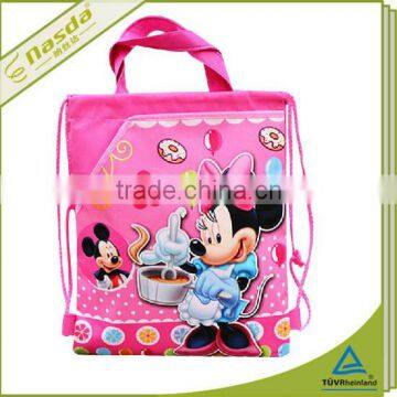 100g screen printing non woven foldable bag backpack