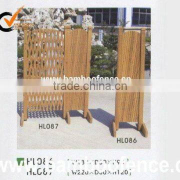 natural folded wood fence for garden decoration