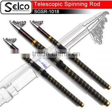 fiber glass telescopic rod for bass mixed carbon rod, OEM high quality telescopic rod mixed carbon rod